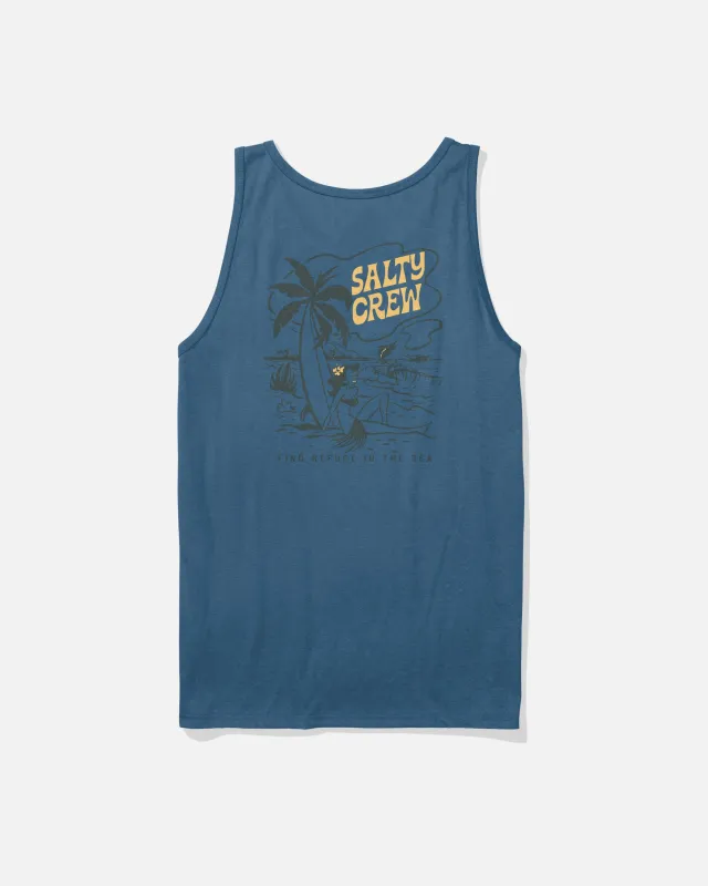 Lounge Tank - Slate made by Salty Crew