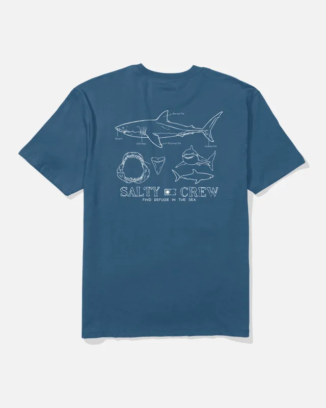 Great White Classic Tee - Cast Blue made by Salty Crew
