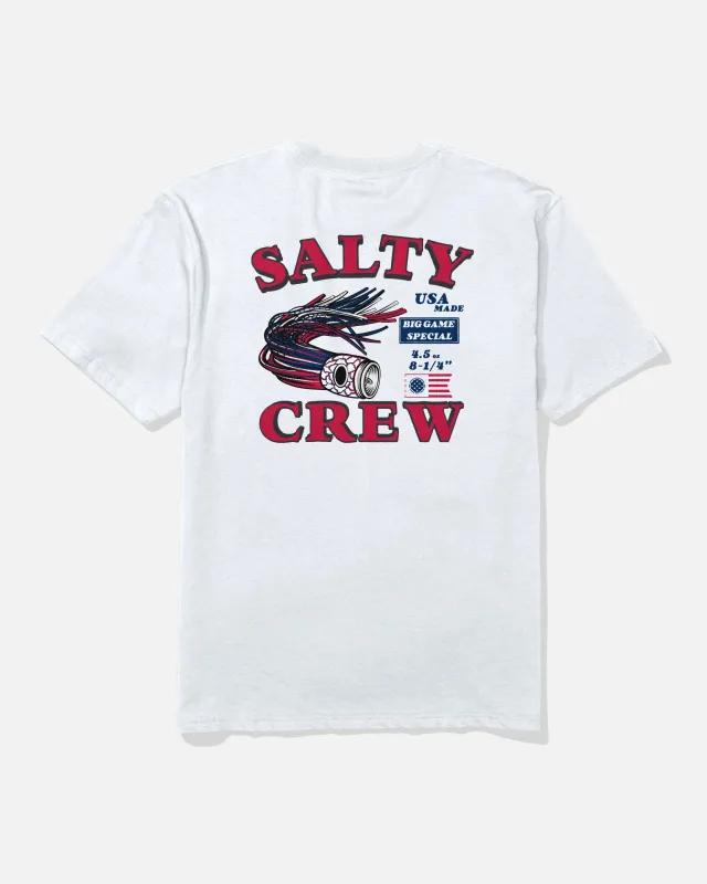 America Lure Classic Tee - White made by Salty Crew