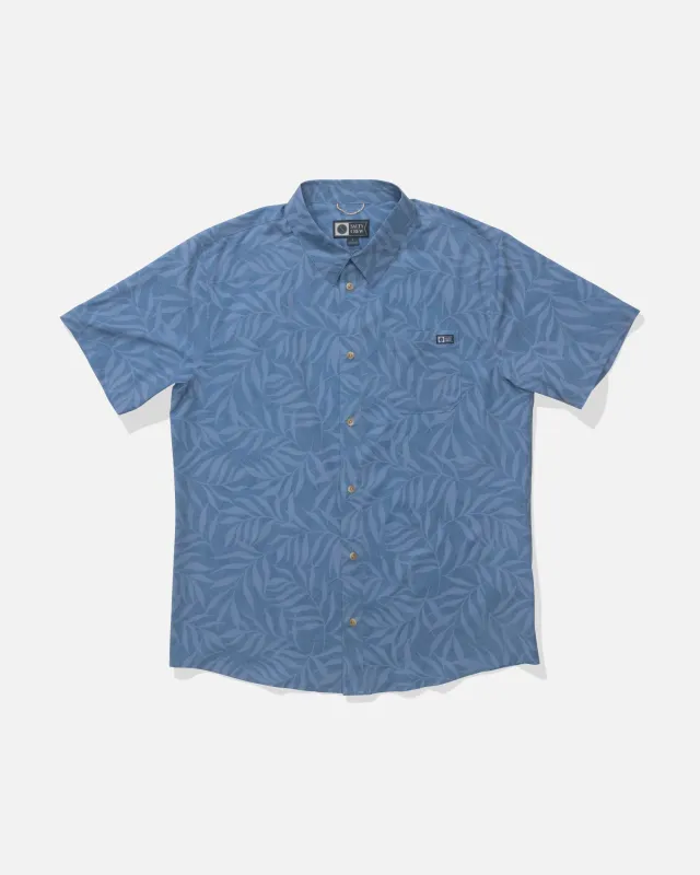 Drifter UV Button Up - Captains Blue made by Salty Crew