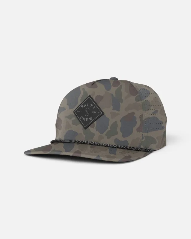 Long Range Snapback - Sand Camo made by Salty Crew