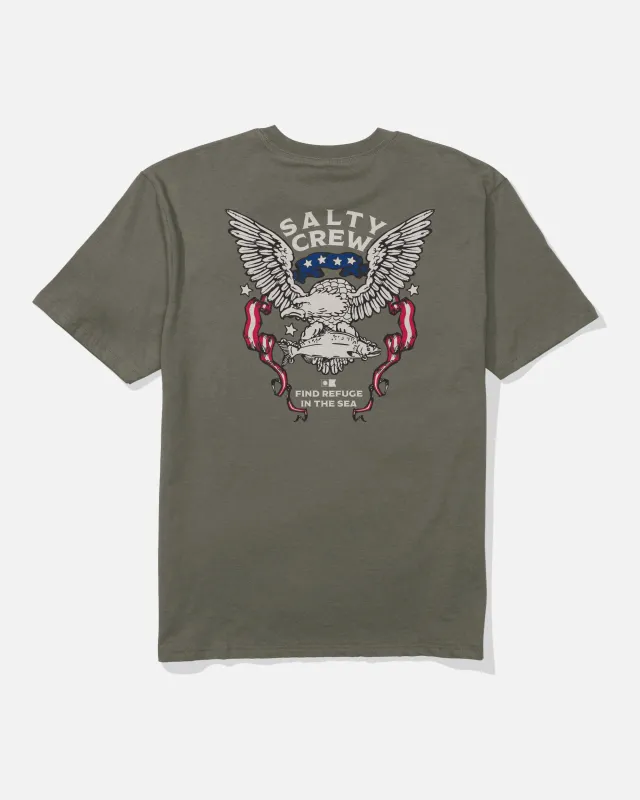 America Talon Classic Tee - Dusty Olive made by Salty Crew
