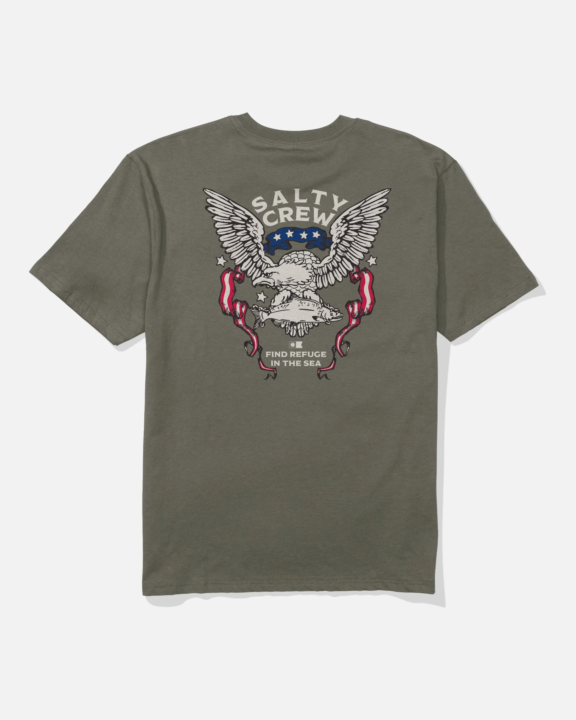 America Talon Classic Tee - Dusty Olive sold by Salty Crew
