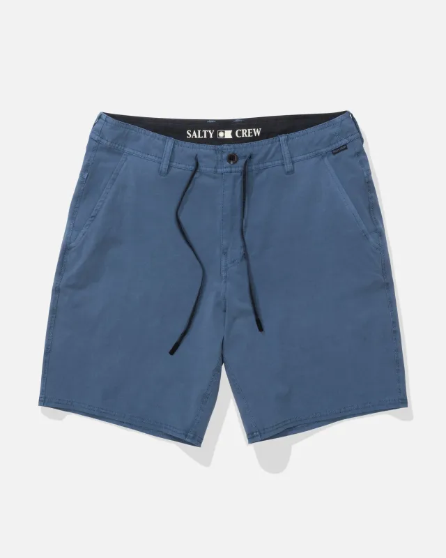 Transom 19" Overdye Short - Mid Blue made by Salty Crew