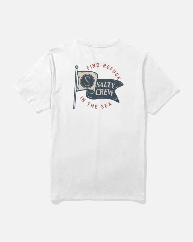 Wavey Tee - White made by Salty Crew