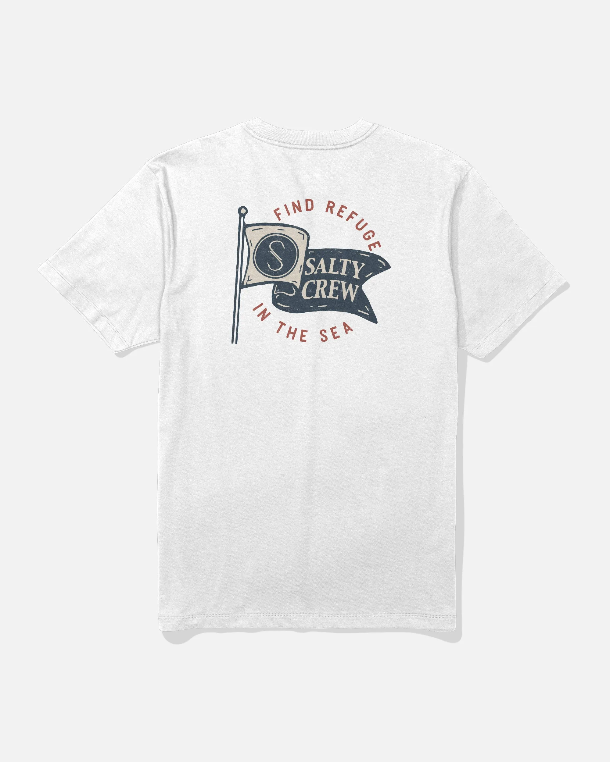 Wavey Tee - White sold by Salty Crew