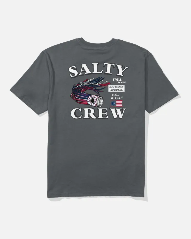 America Lure Classic Tee - Charcoal made by Salty Crew