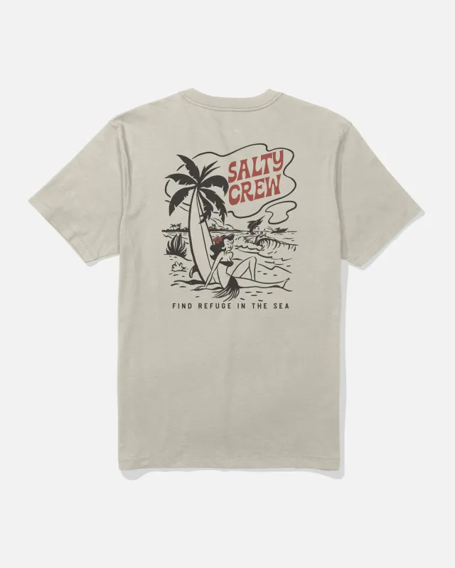 Lounge Crew Tee - Bone made by Salty Crew