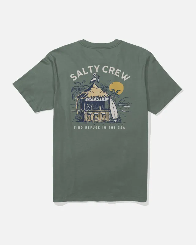 The Catch Crew Tee - Laurel Wreath made by Salty Crew