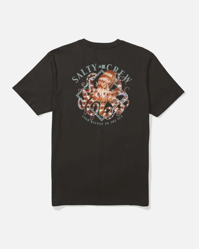 Octopod Crew Tee - Black made by Salty Crew