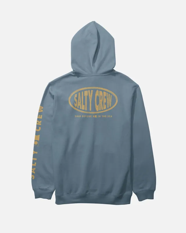Signage Fleece - Slate made by Salty Crew