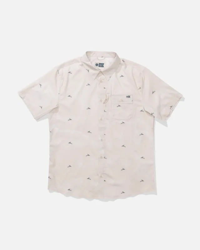 Flagship UV Button Up - Natural made by Salty Crew