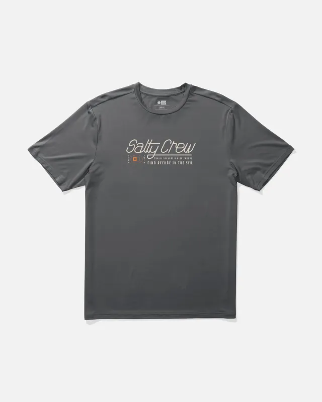 Fluid Sunshirt - Charcoal made by Salty Crew