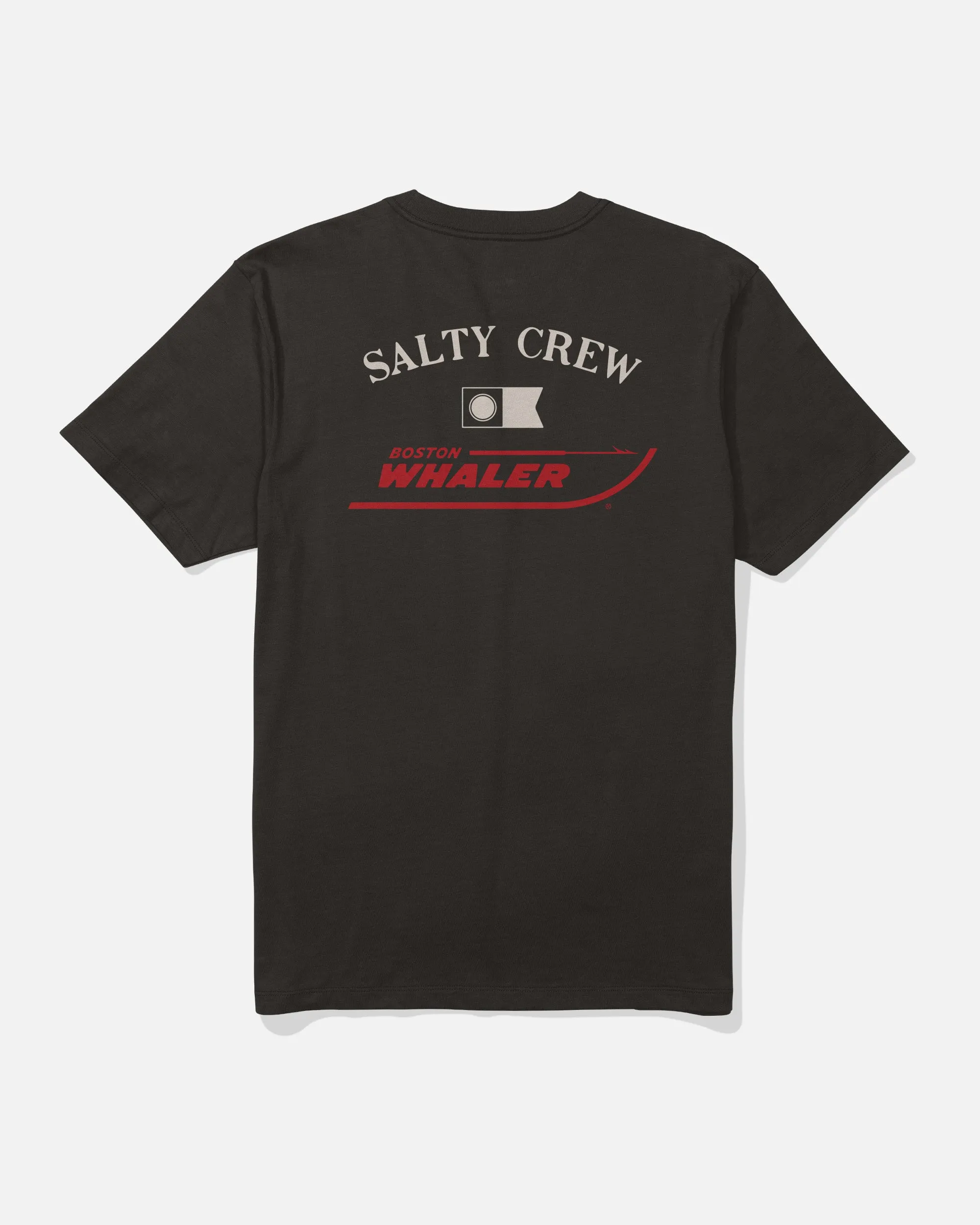Whaler Icon Crew Tee - Black sold by Salty Crew