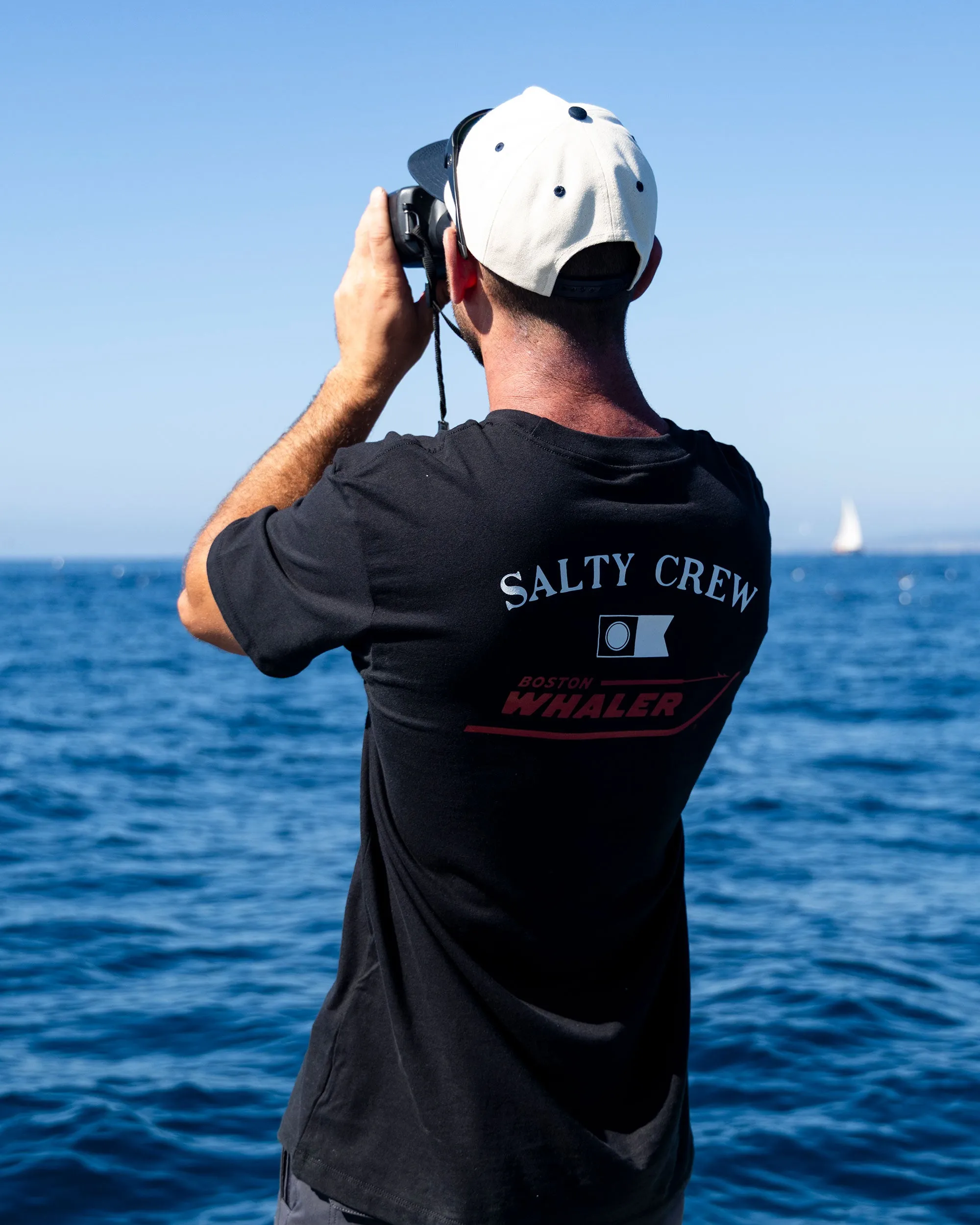 Whaler Icon Crew Tee - Black sold by Salty Crew product image thumbnail 3