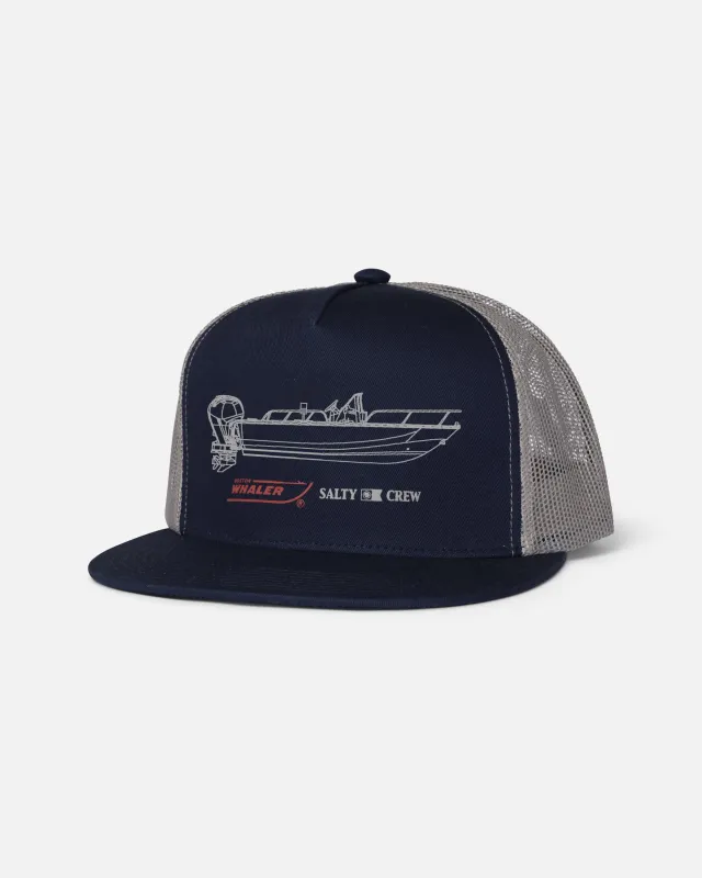 Whaler Trucker - Navy made by Salty Crew