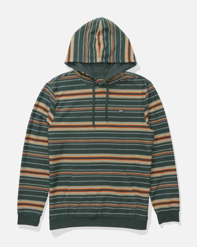 Crewser Fleece Hood - Washed Green made by Salty Crew