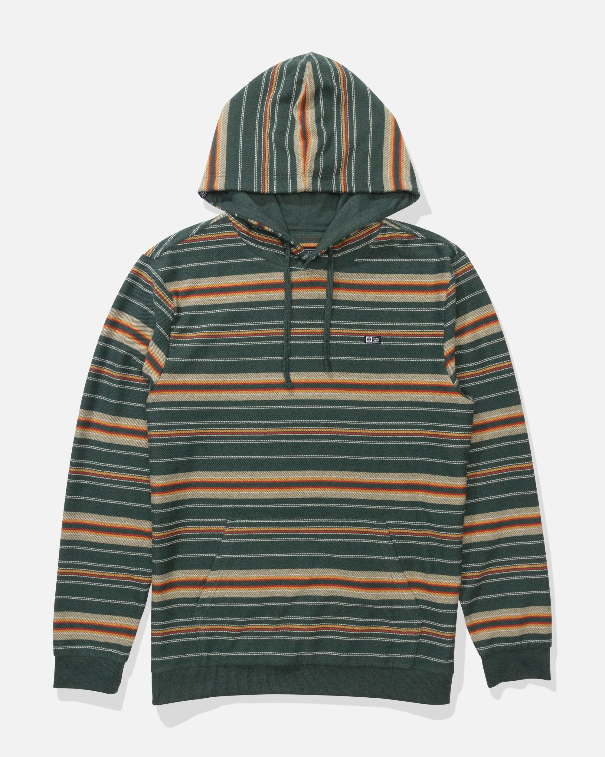 Crewser Fleece Hood - Washed Green sold by Salty Crew