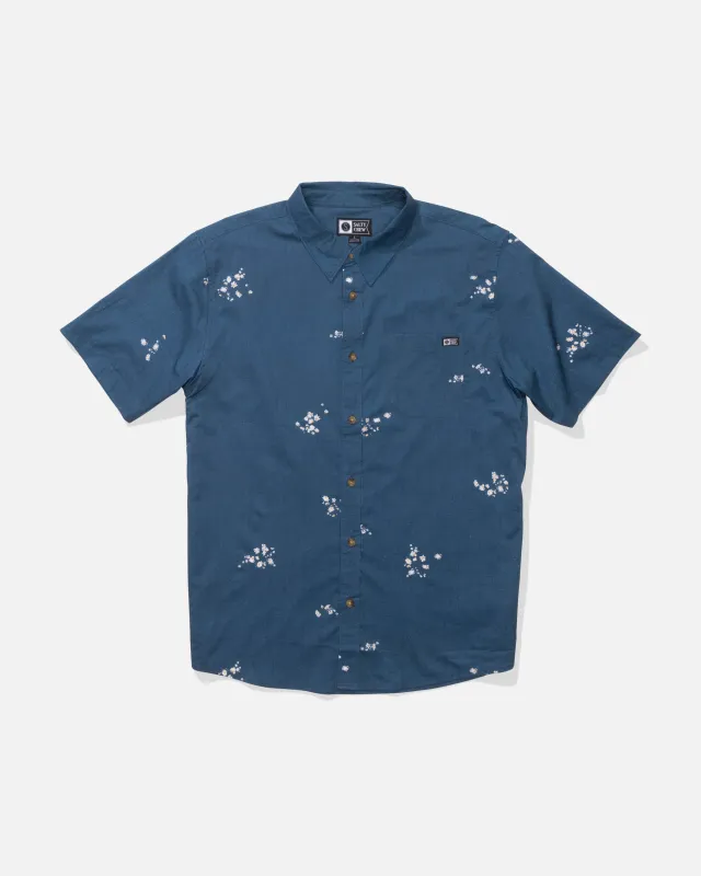Crew Button Up - Mid Blue made by Salty Crew
