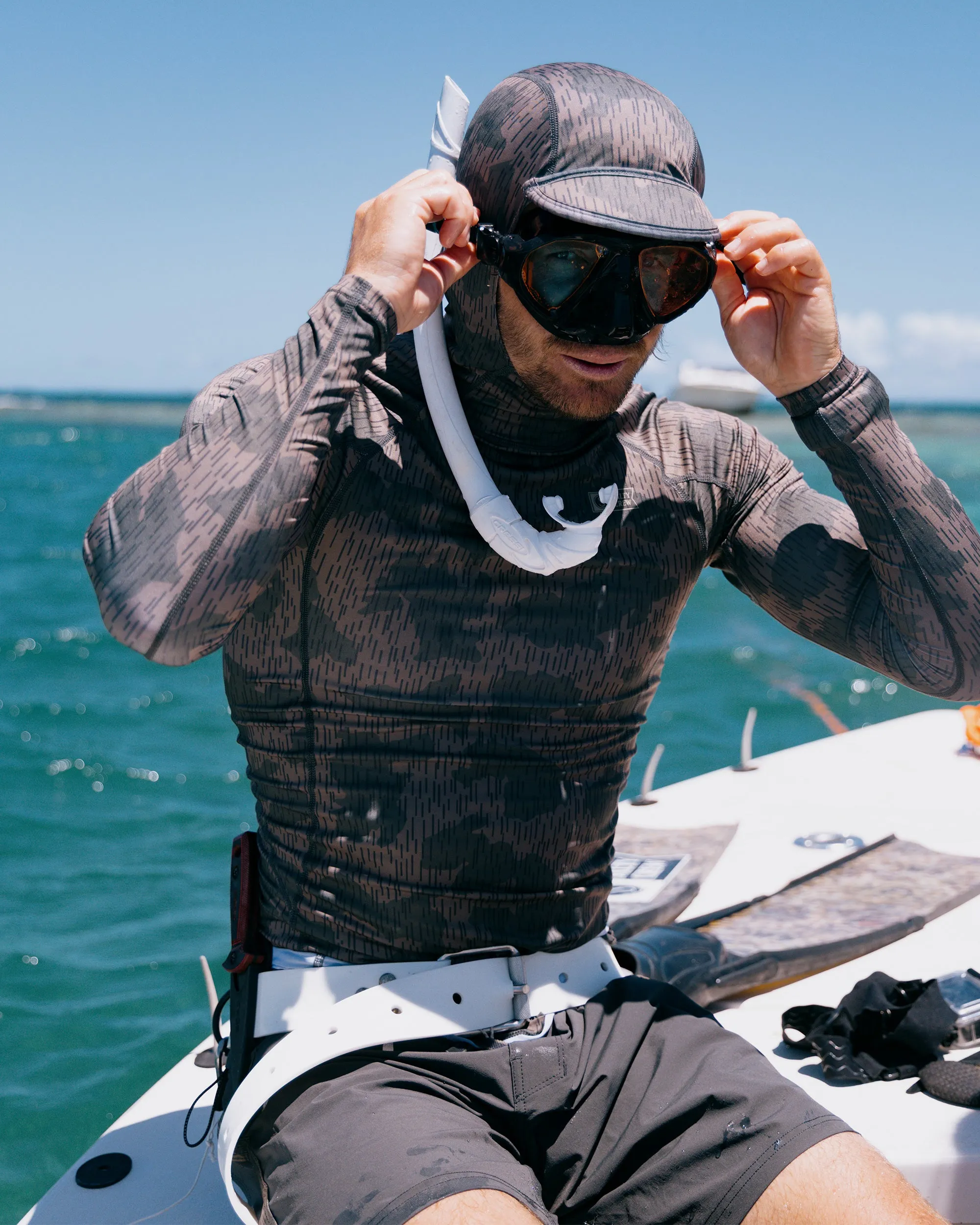 Apex Hood Surf Rashguard - Recon Camo sold by Salty Crew product image thumbnail 3