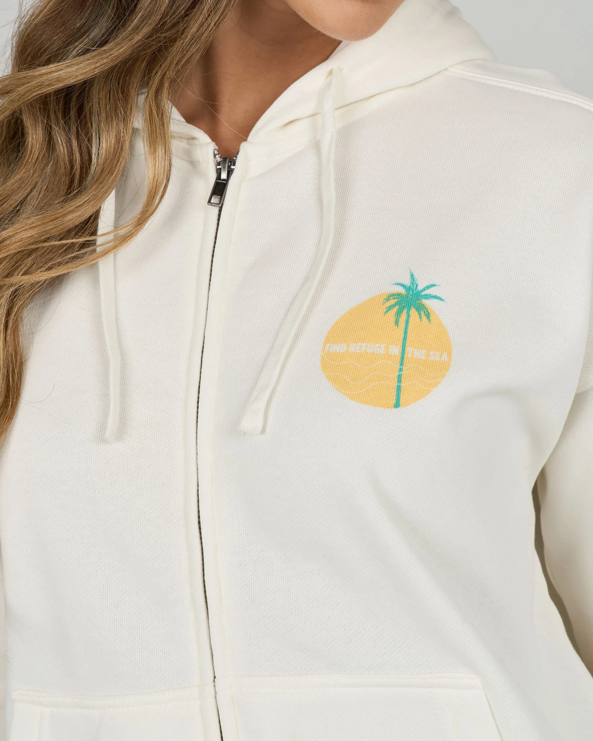 Simplicity Zip Hoody - Off White sold by Salty Crew product image thumbnail 3