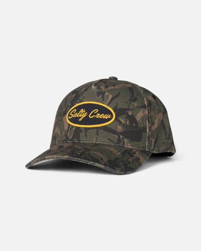 Upstream Snapback - Olive Camo made by Salty Crew