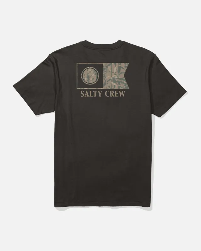 Flagship Crew Tee - Black made by Salty Crew
