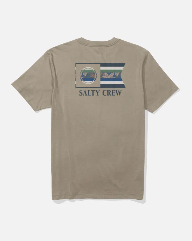 Flagship Crew Tee - Twig made by Salty Crew