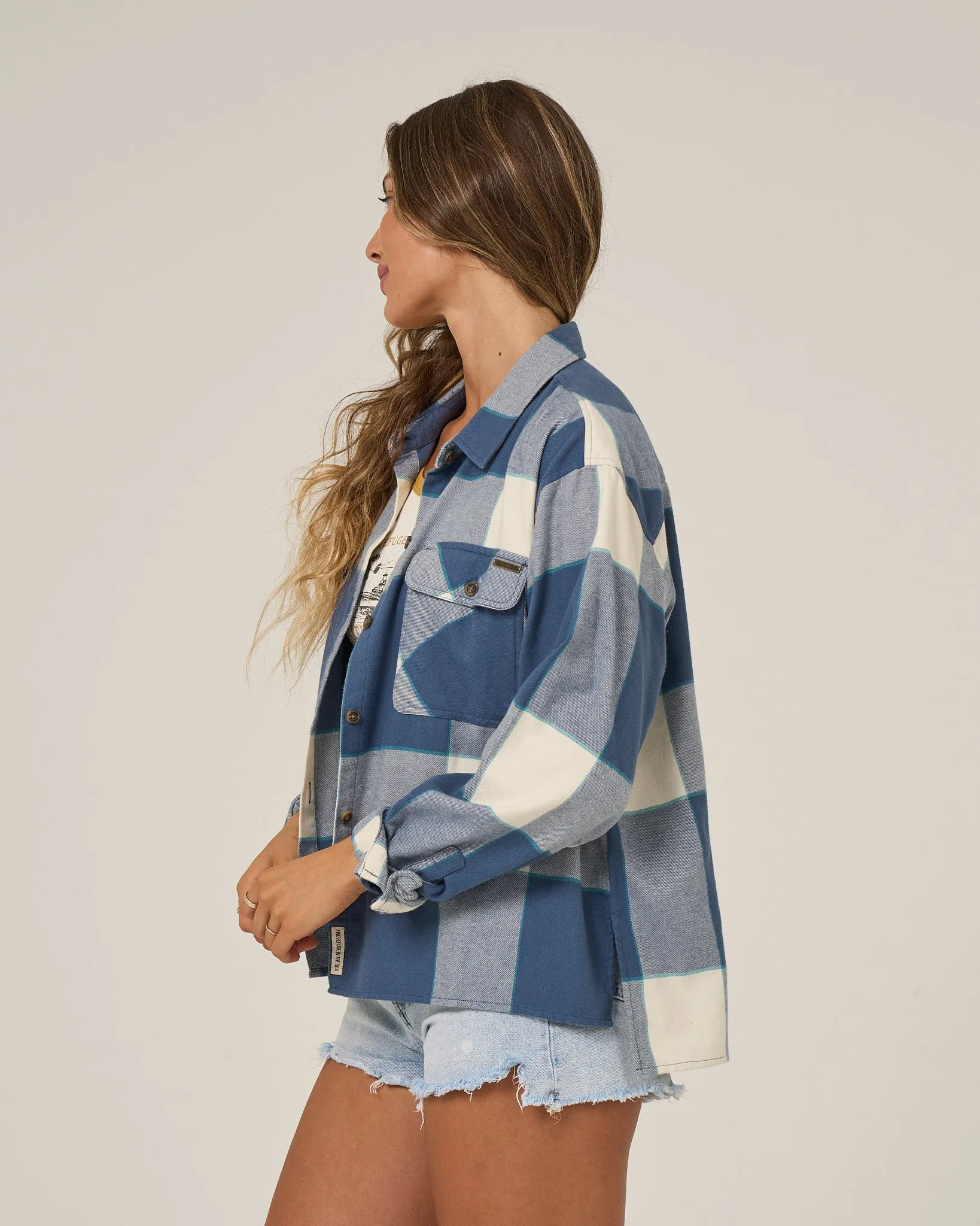 Nomad Flannel - Vintage Indigo sold by Salty Crew product image thumbnail 2