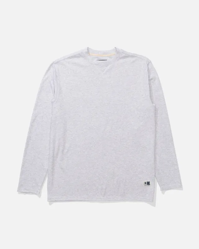 Cast Off Long Sleeve Thermal - Athletic Heather made by Salty Crew