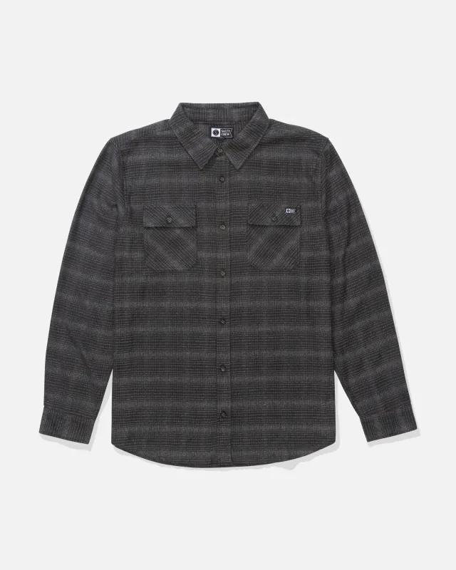 Daybreak Flannel - Pirate Black made by Salty Crew