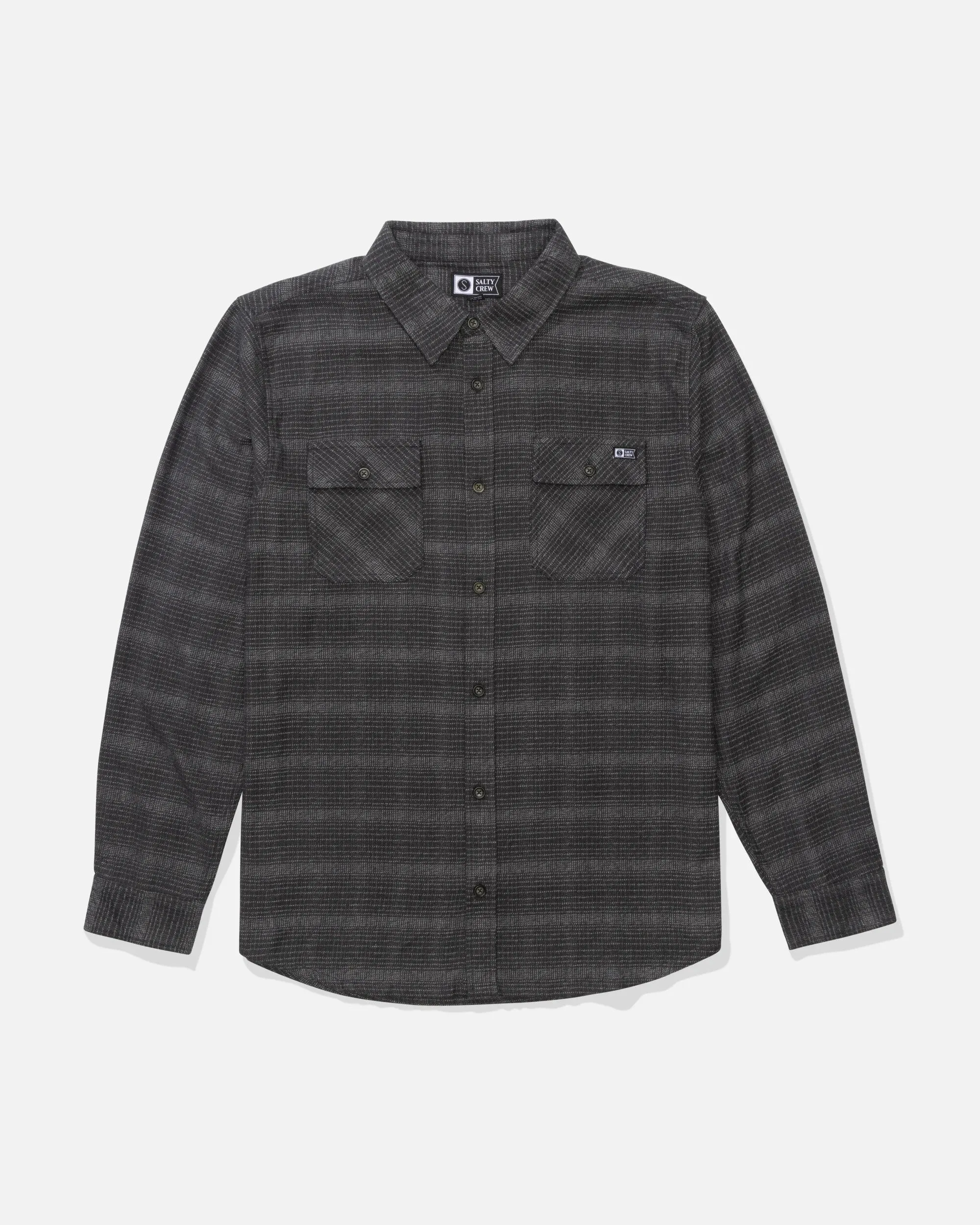 Daybreak Flannel - Pirate Black sold by Salty Crew