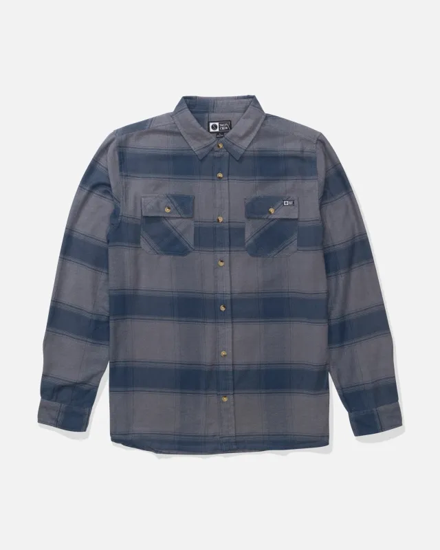 Daybreak Flannel - Midnight Navy made by Salty Crew