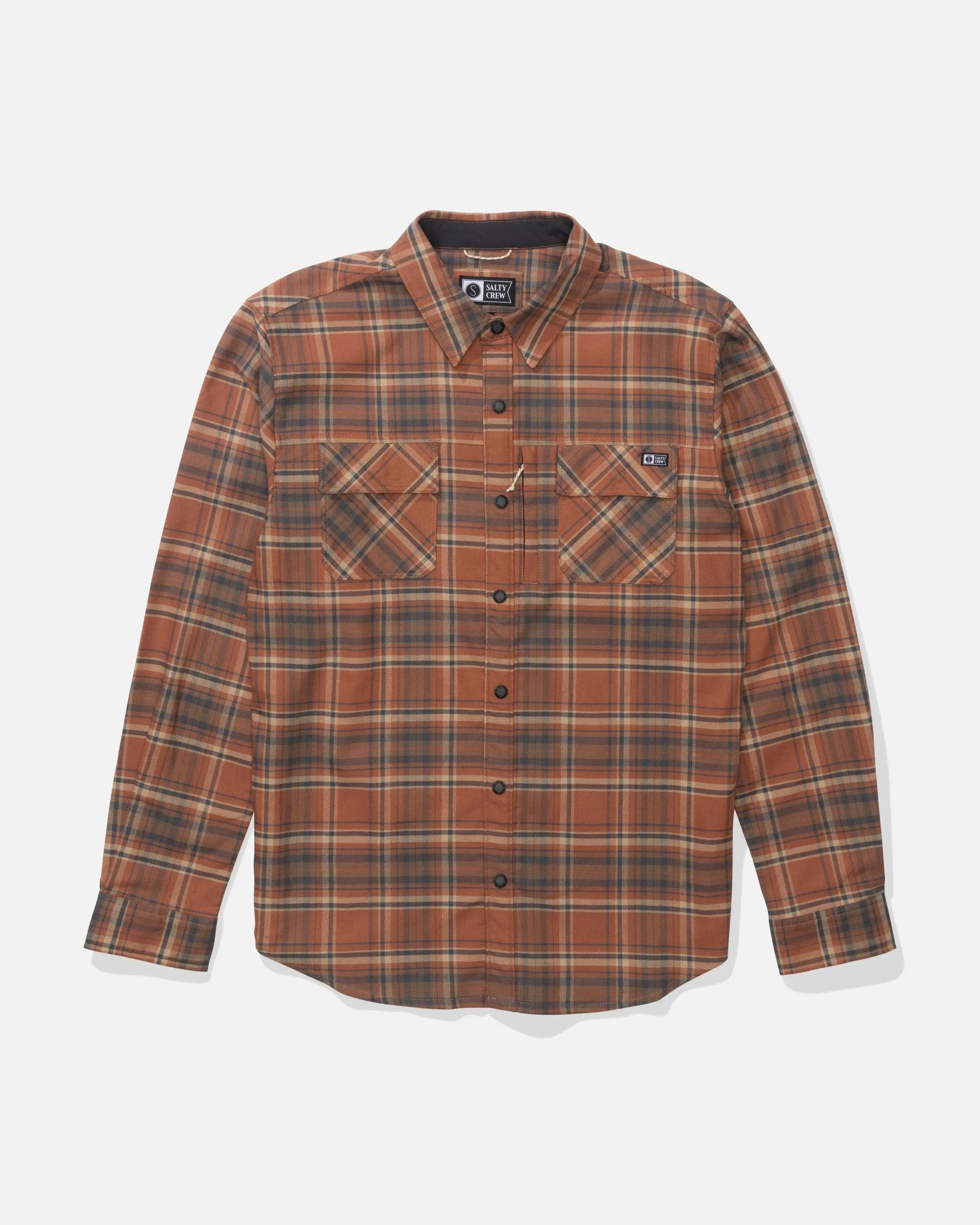 Fathom Tech Flannel - Russet sold by Salty Crew