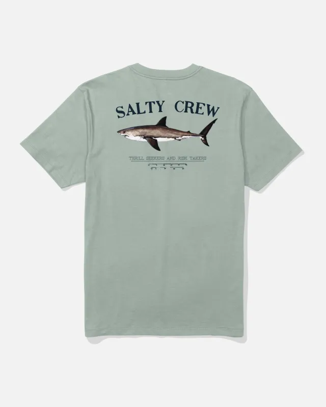 Bruce Crew Tee - Aqua Grey made by Salty Crew