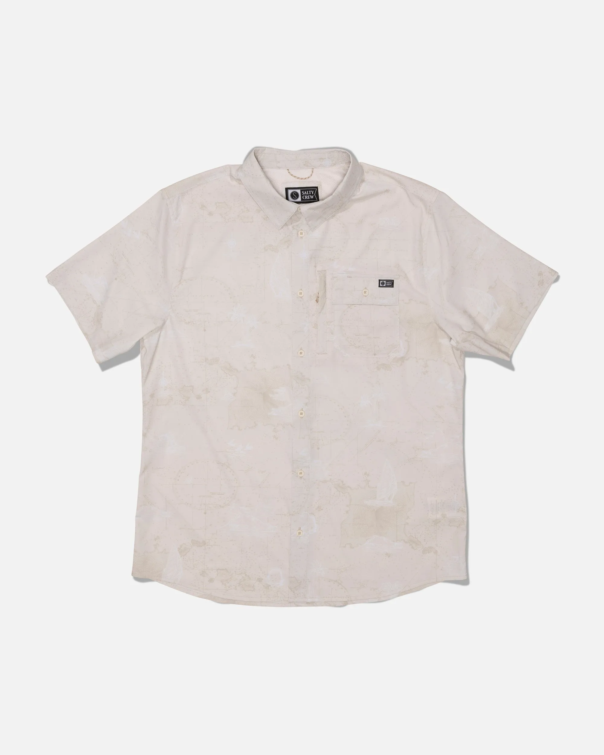 Flagship UV Button Up - Off White sold by Salty Crew