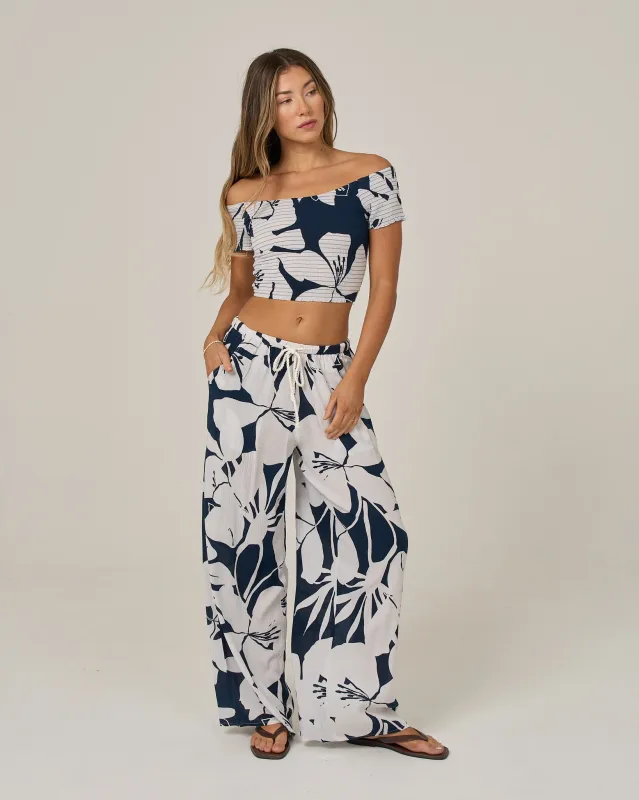 Graphic Bloom Pant - Dark Navy made by Salty Crew