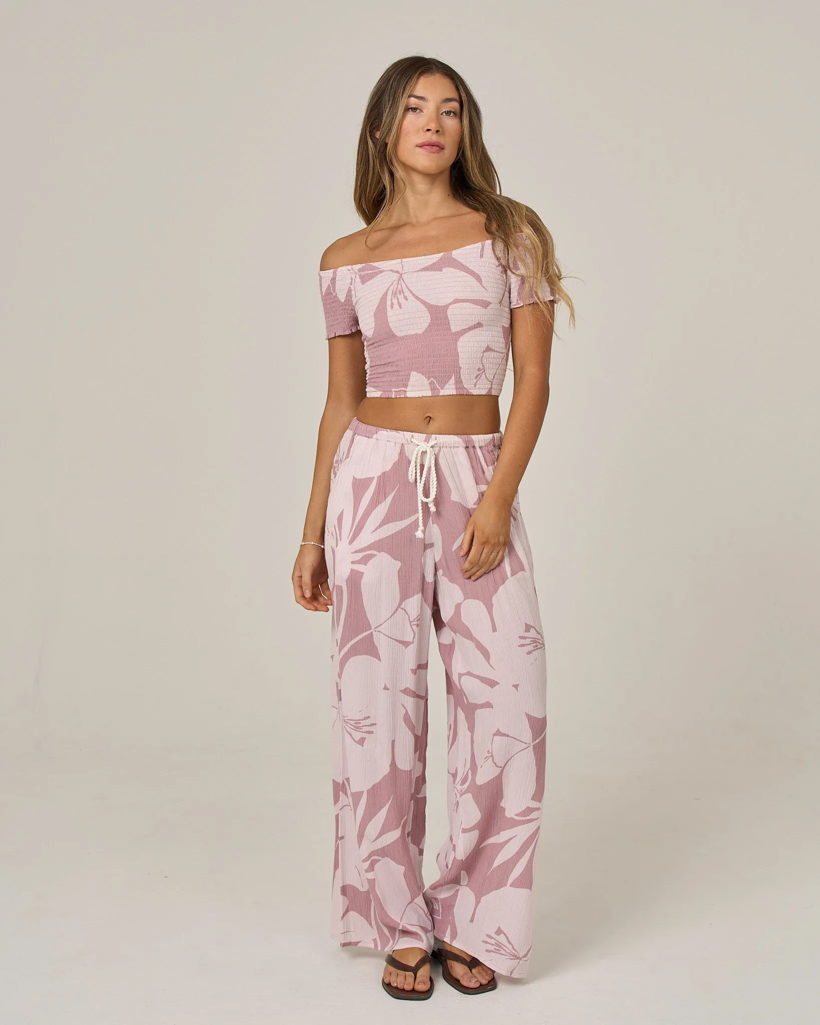 Graphic Bloom Pant - Faded Mauve sold by Salty Crew