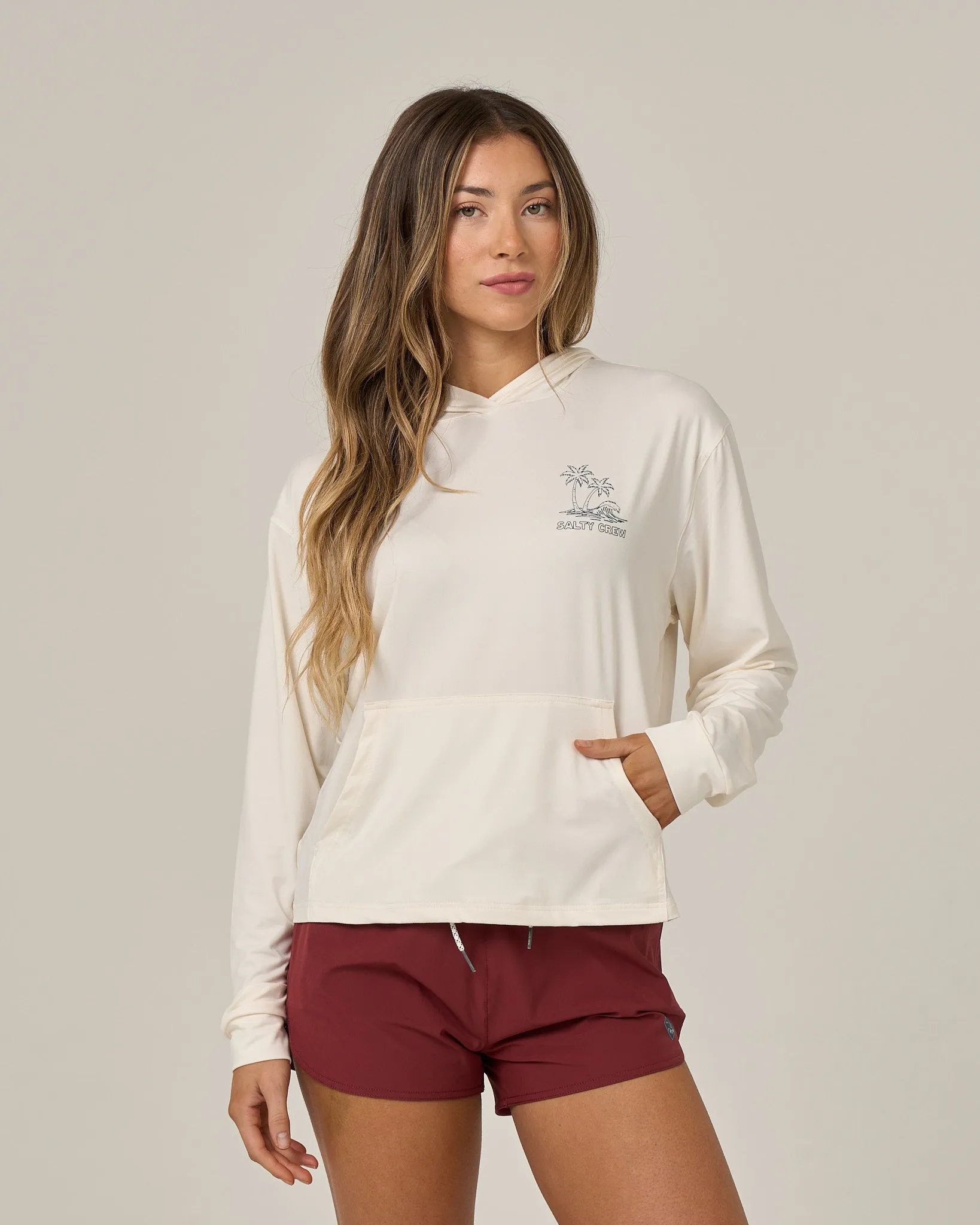 Island Wave Tech Hoodie - Off White sold by Salty Crew product image thumbnail 2