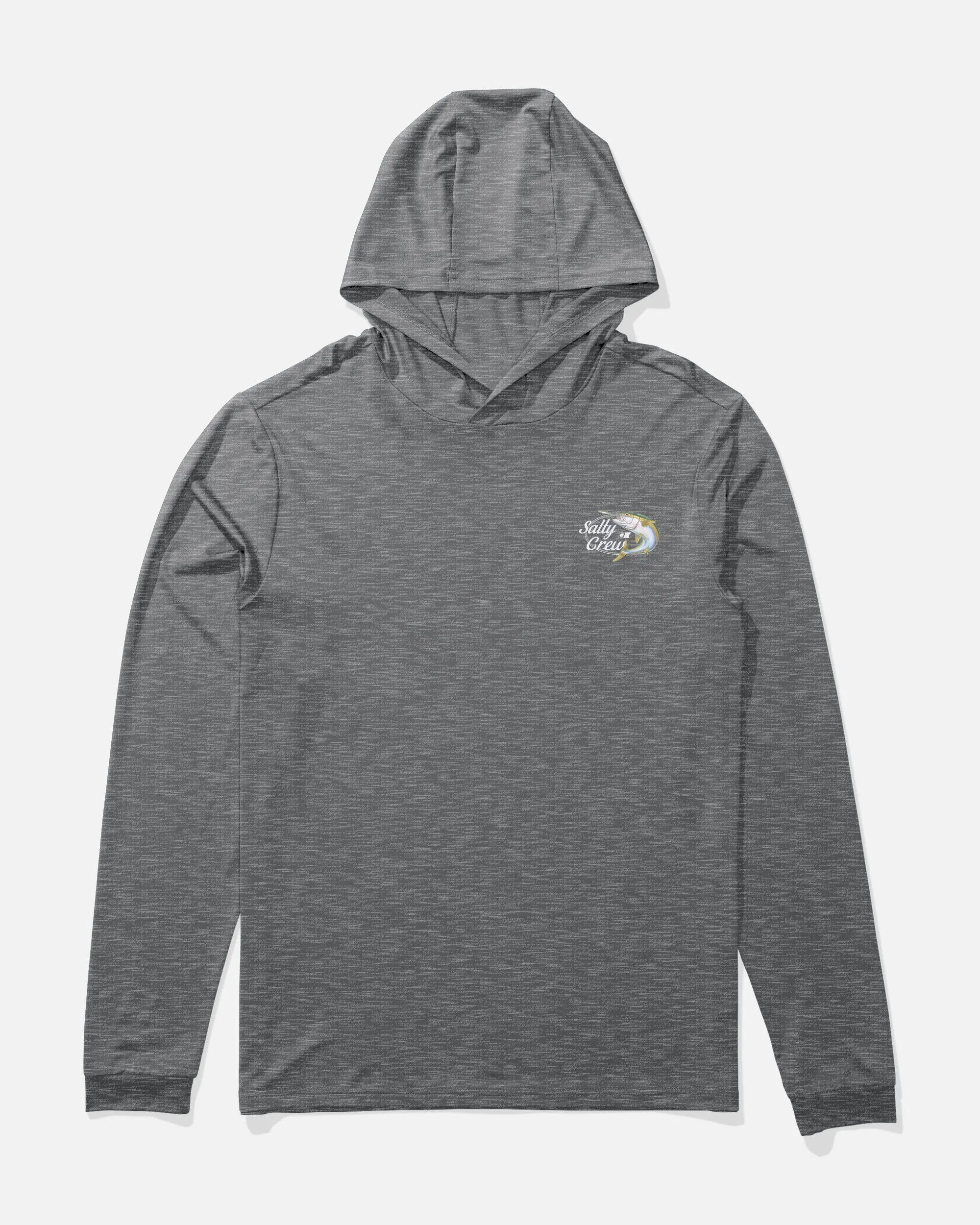 Yellow Tailed Hood Sunshirt - Charcoal Heather sold by Salty Crew product image thumbnail 2