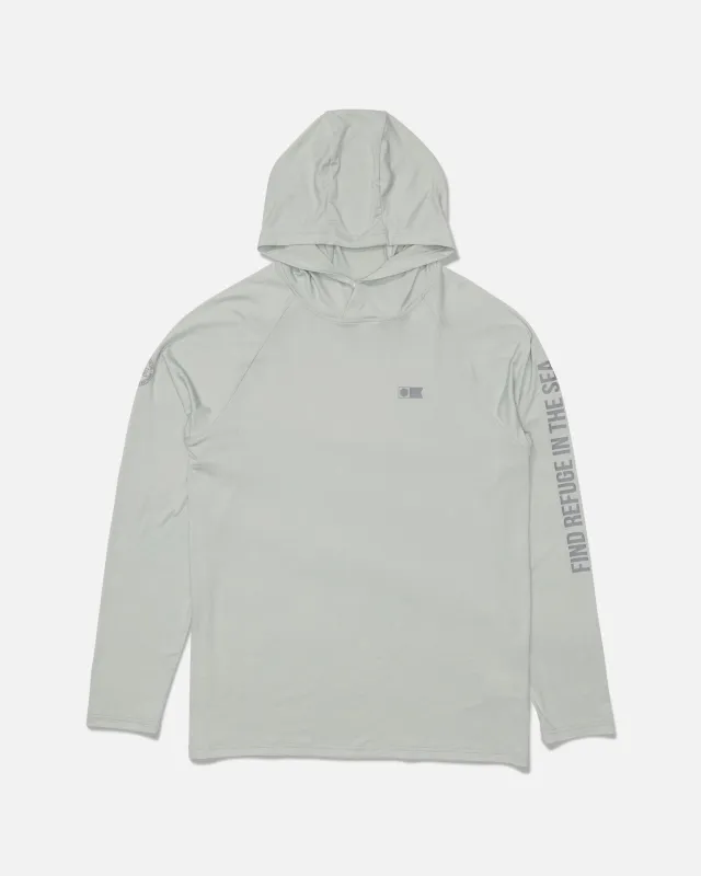 Mariner Lite UV Hood - Aqua Grey made by Salty Crew