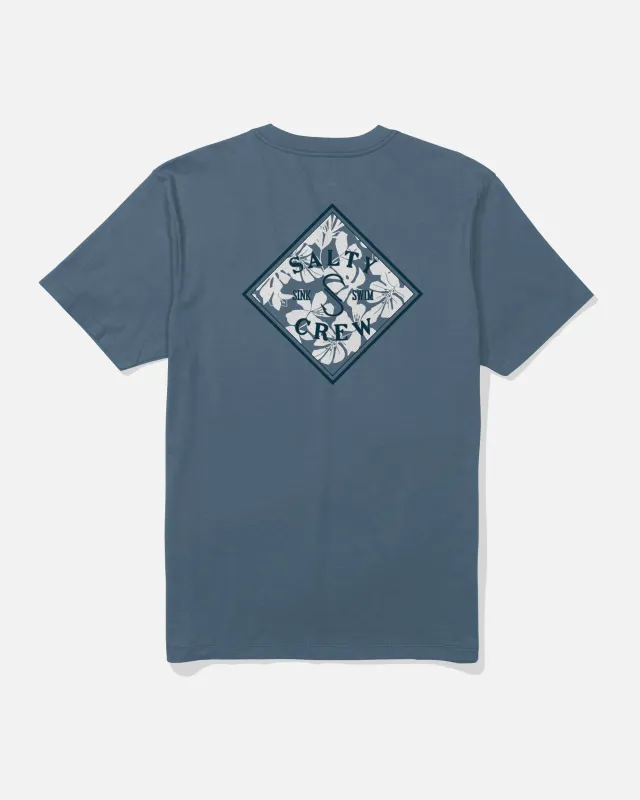 Tippet Fill Crew Tee - Slate Blue made by Salty Crew