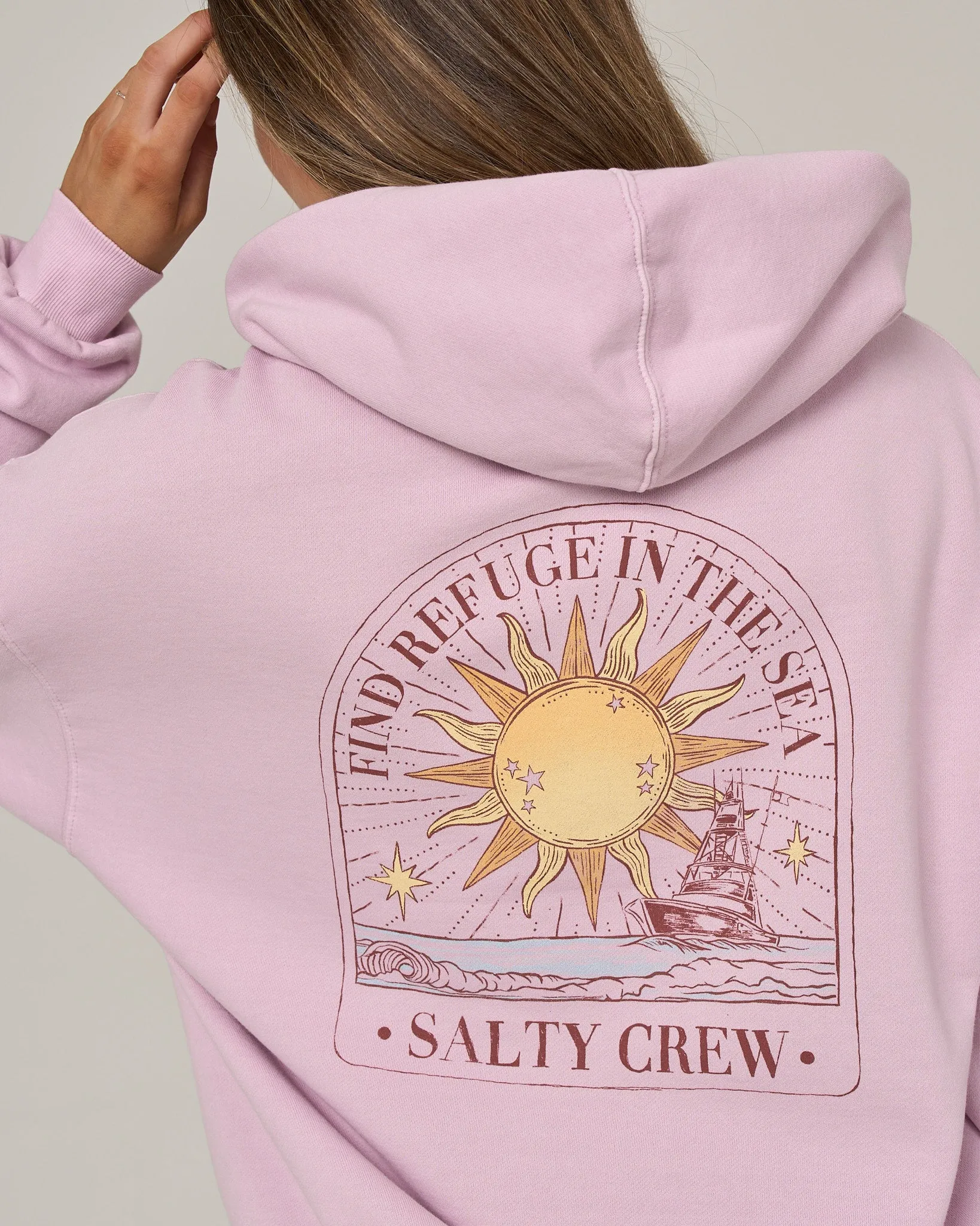 Celestial Sun Hoodie - Pale Orchid sold by Salty Crew product image thumbnail 3