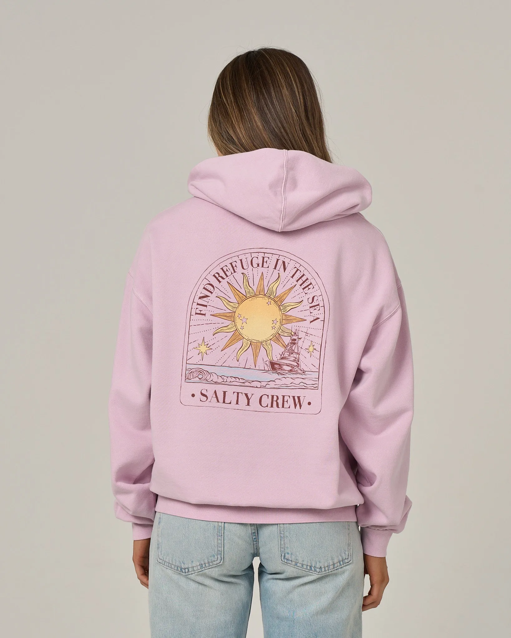 Celestial Sun Hoodie - Pale Orchid sold by Salty Crew