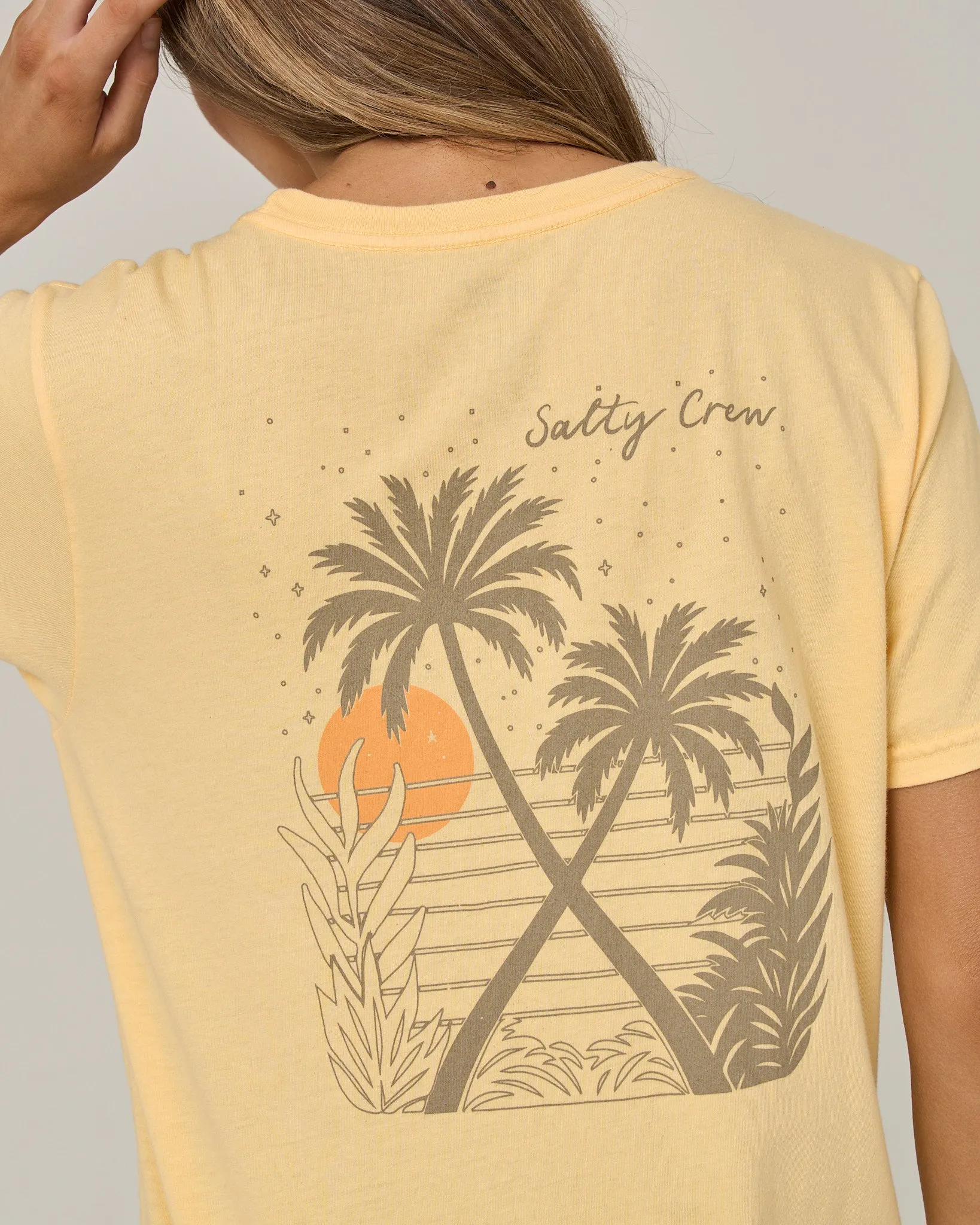 Moon Wake Boyfriend Tee - Custard sold by Salty Crew product image thumbnail 3