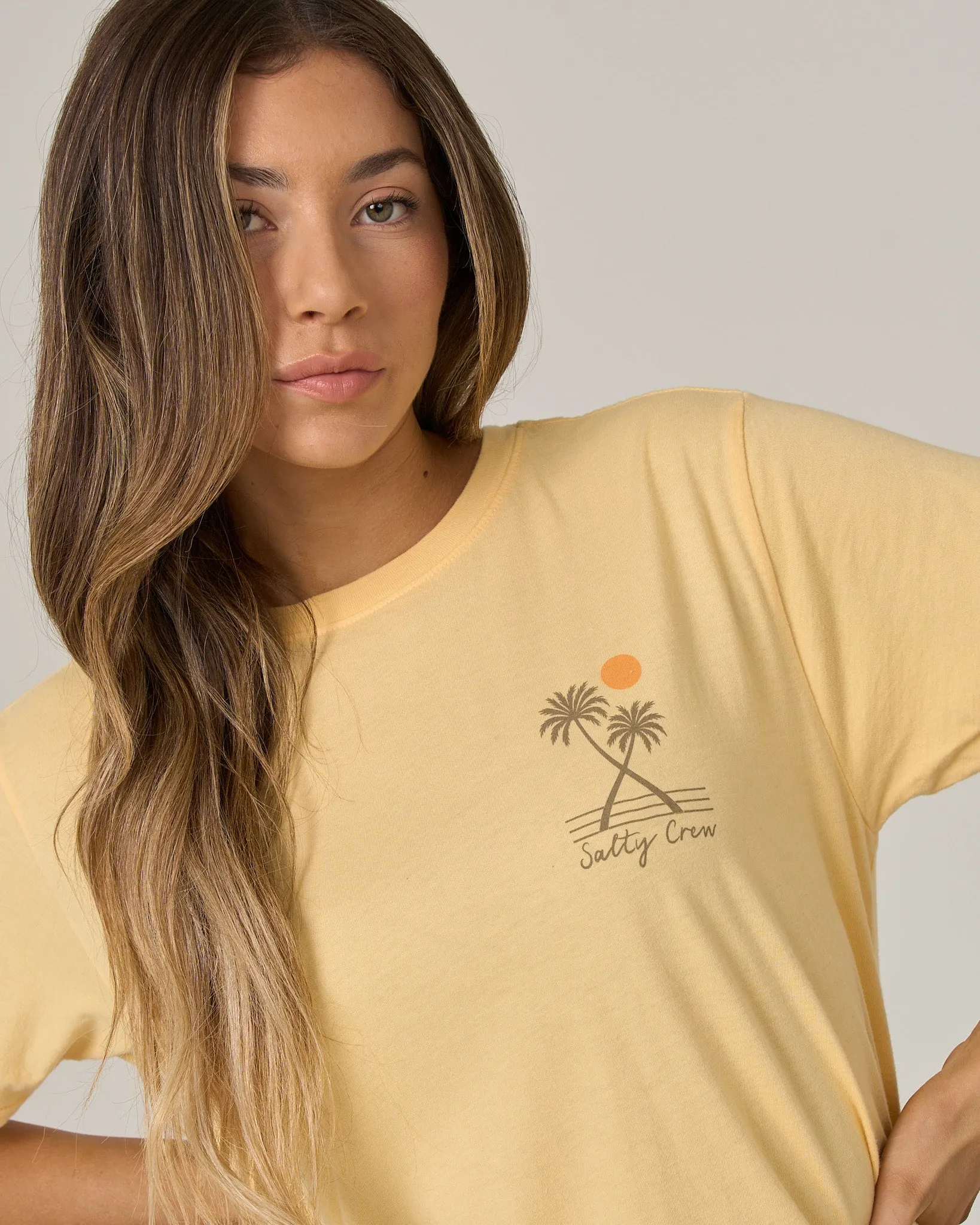 Moon Wake Boyfriend Tee - Custard sold by Salty Crew product image thumbnail 4
