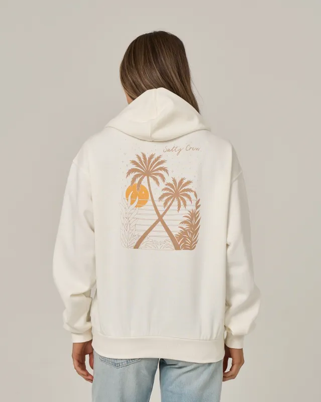 Moon Wake Hoodie - Off White made by Salty Crew