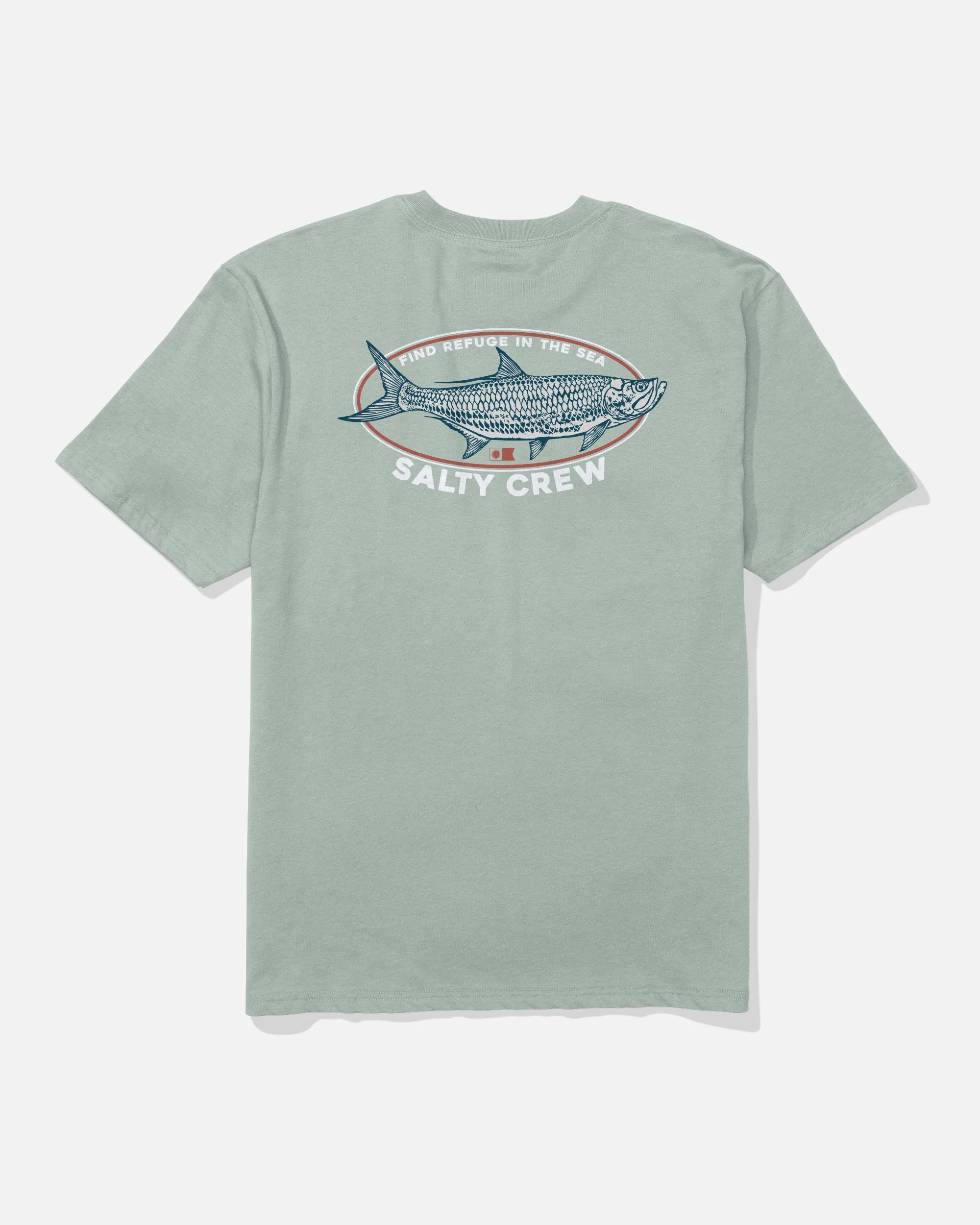 Tarpon Original Tee - Aqua Grey sold by Salty Crew