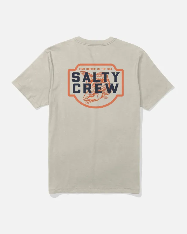 Red Drum Crew Tee - Bone made by Salty Crew
