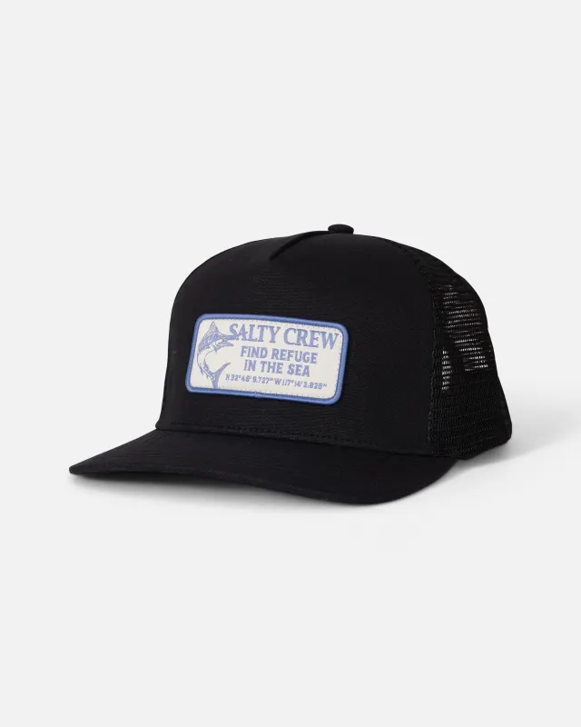 Coordinates Trucker - Black made by Salty Crew